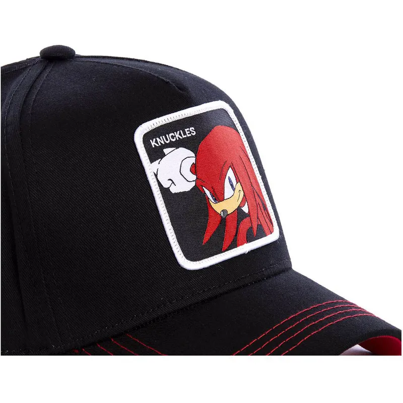 mutzen-gebogen-schwarz-snapback-knuckles-the-echidna-sonic-the-hedgehog-von-capslab