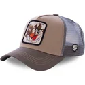 cappello-trucker-marrone-diavolo-della-tasmania-taz3-looney-tunes-di-capslab