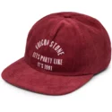 cappellino-visiera-piatta-rosso-snapback-91-party-zinfandel-di-volcom