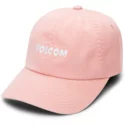 cappellino-visiera-curva-rosa-regolabile-good-mood-mellow-rose-di-volcom