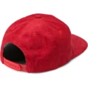 cappellino-visiera-piatta-rosso-snapback-animal-hour-red-di-volcom