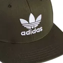cappellino-visiera-piatta-verde-snapback-trefoil-di-adidas