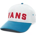 cappellino-visiera-curva-bianco-regolabile-con-visiera-blu-dugout-di-vans