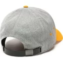 vans-curved-brim-dugout-adjustable-cap-grau-mit-yellow-visor