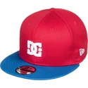 cappello-snapback-rosso-con-visiera-piatta-blu-empire-fielder-di-dc-shoes