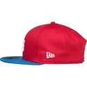 cappello-snapback-rosso-con-visiera-piatta-blu-empire-fielder-di-dc-shoes