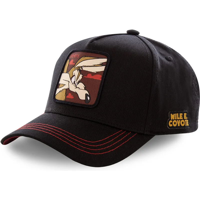 cappelli-curva-nero-snapback-coyote-looney-tunes-di-capslab