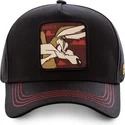 mutzen-gebogen-schwarz-snapback-kojote-looney-tunes-von-capslab