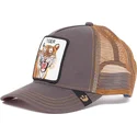 gorra-trucker-marrone-tigre-eye-of-the-tiger-di-goorin-bros