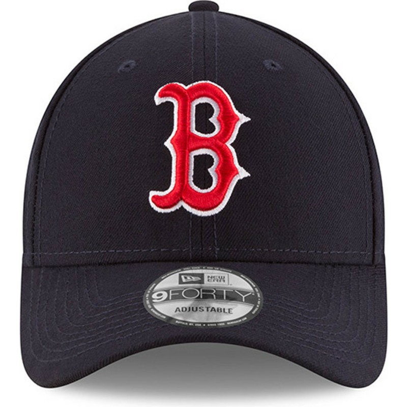 new-era-curved-brim-9forty-the-league-boston-red-sox-mlb-adjustable-cap-marineblau