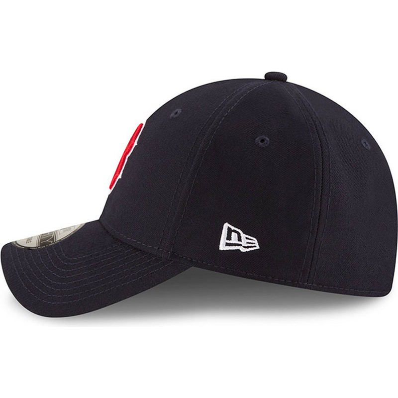 new-era-curved-brim-9forty-the-league-boston-red-sox-mlb-adjustable-cap-marineblau
