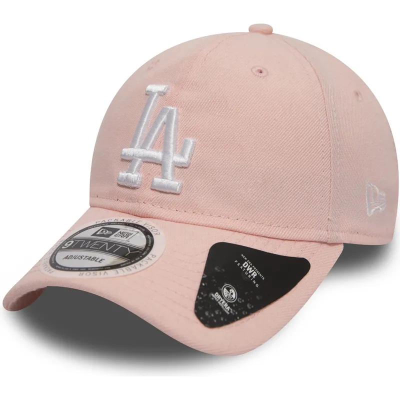 cappelli-curva-rosa-cinghia-regolabile-9twenty-dryera-packable-dei-los-angeles-dodgers-mlb-di-new-era