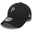casquette-courbee-noire-ajustable-9forty-shadow-tech-pittsburgh-pirates-mlb-new-era