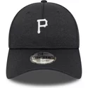casquette-courbee-noire-ajustable-9forty-shadow-tech-pittsburgh-pirates-mlb-new-era