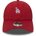 casquette-courbee-rouge-ajustable-9forty-shadow-tech-los-angeles-dodgers-mlb-new-era