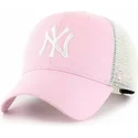 cappellino-trucker-rosa-chiaro-mvp-flagship-di-new-york-yankees-mlb-di-47-brand