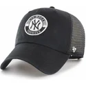 cappelli-curva-nero-snapback-clean-up-porter-dei-new-york-yankees-mlb-di-47-brand