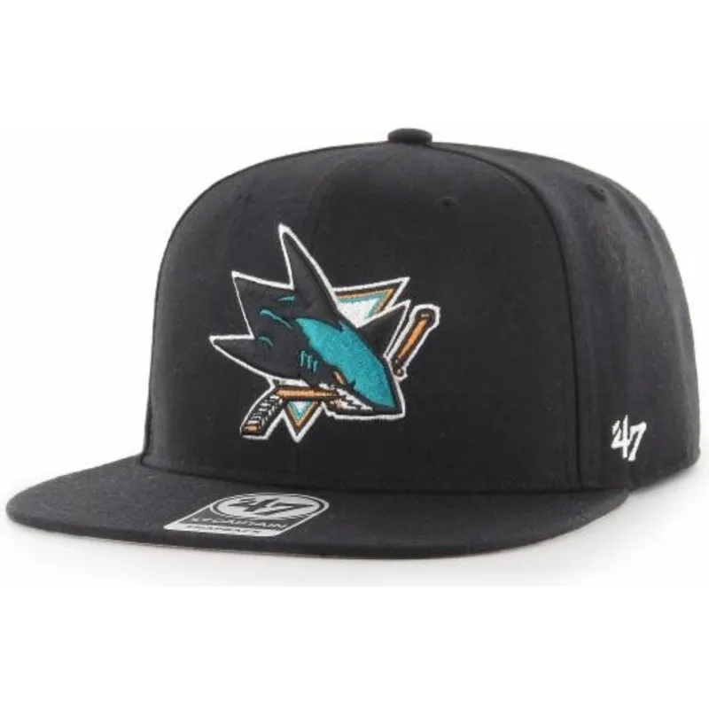 mutzen-flach-schwarz-snapback-captain-no-shot-der-san-jose-sharks-nhl-von-47-brand