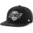 cappelli-piatta-nero-snapback-captain-no-shot-dei-los-angeles-kings-nhl-di-47-brand