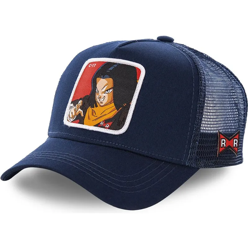 mutzen-gebogen-marineblau-snapback-c-17-dragon-ball-von-capslab mutzen-gebogen-marineblau-snapback-c-17-dragon-ball-von-capslab