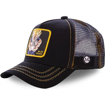 Schwarze Trucker-Cap Majin Vegeta MV2 Dragon Ball von Capslab