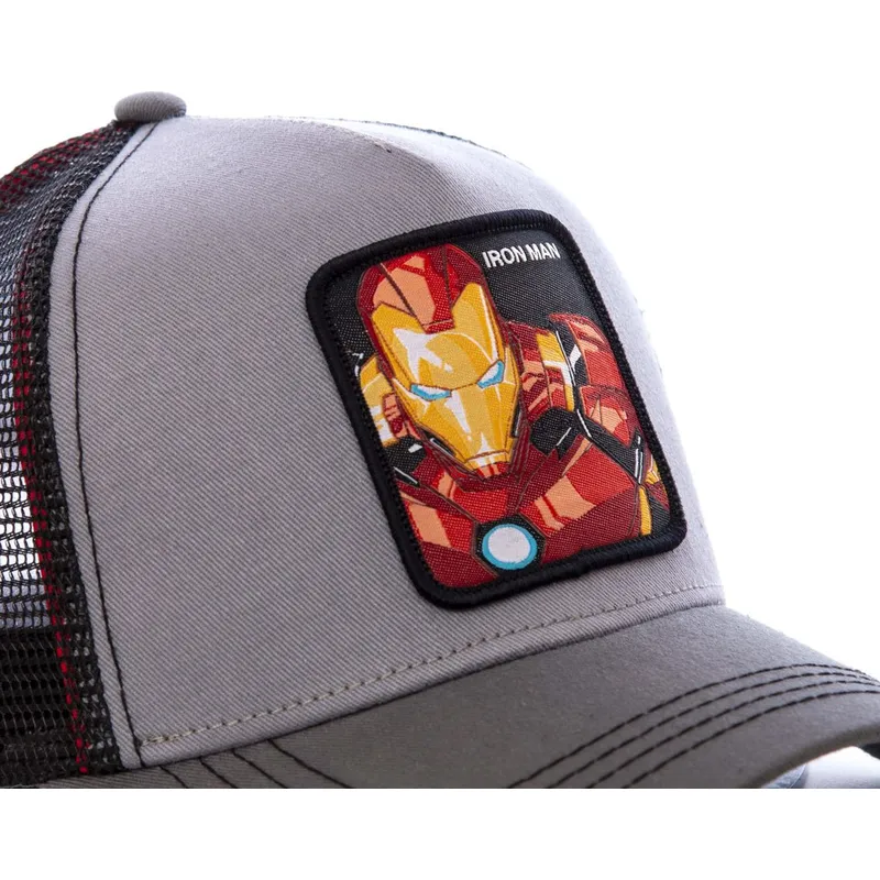 cappelli-curva-grigio-snapback-iron-man-marvel-comics-di-capslab