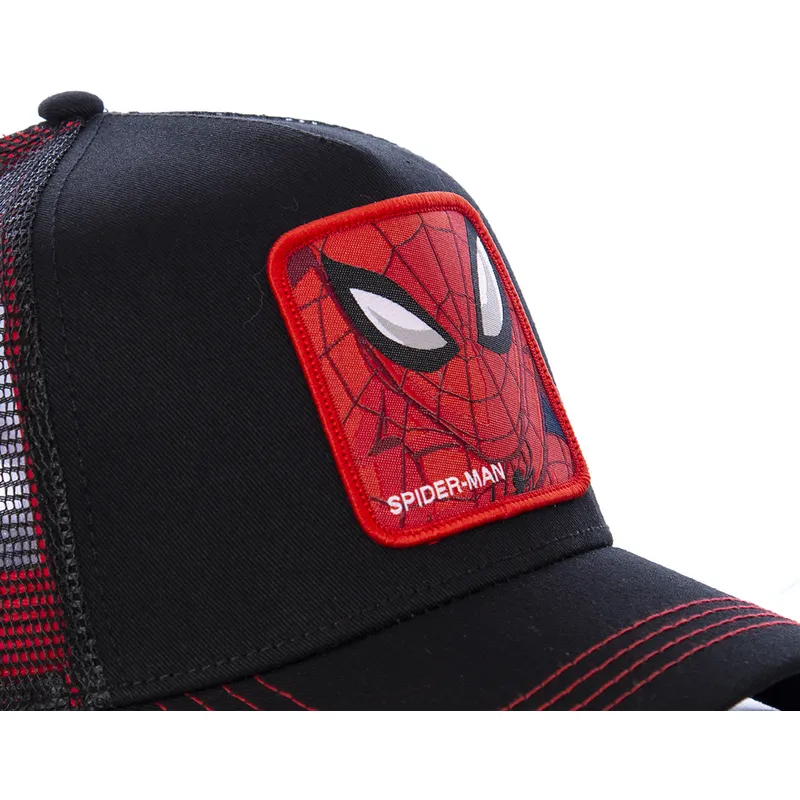 cappelli-curva-nero-snapback-spider-man-marvel-comics-di-capslab cappelli-curva-nero-snapback-spider-man-marvel-comics-di-capslab