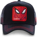 cappelli-curva-nero-snapback-spider-man-marvel-comics-di-capslab