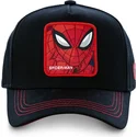 cappello-snapback-nero-curvo-spider-man-spi3-marvel-comics-di-capslab