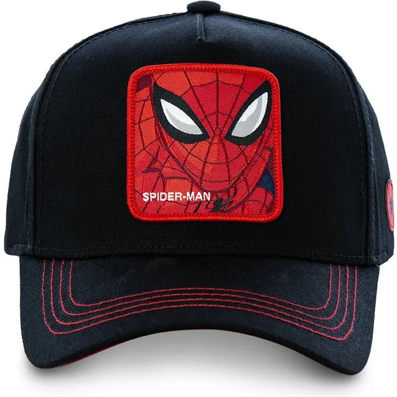 cappelli-curva-nero-snapback-spider-man-marvel-comics-di-capslab cappelli-curva-nero-snapback-spider-man-marvel-comics-di-capslab