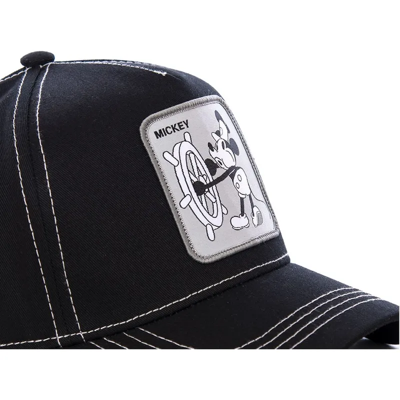 cappelli-curva-nero-snapback-mickey-mouse-disney-di-capslab cappelli-curva-nero-snapback-mickey-mouse-disney-di-capslab