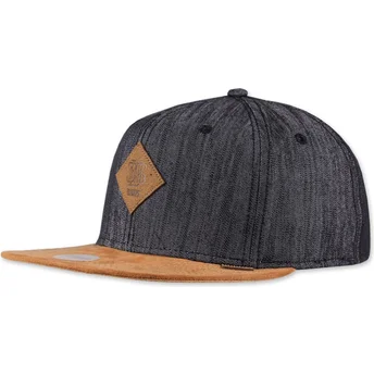 Cappellino nero snapback piatto Linen 2015 di Djinns