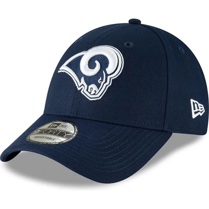 cappelli-curva-blu-cinghia-regolabile-9forty-the-league-dei-los-angeles-rams-nfl-di-new-era
