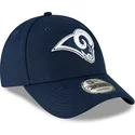 mutzen-gebogen-blau-verstellbares-band-9forty-the-league-der-los-angeles-rams-nfl-von-new-era
