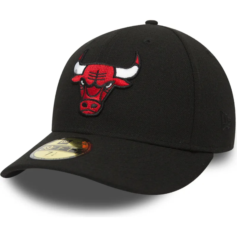 cappelli-piatta-nero-regolato-59fifty-low-profile-classic-dei-chicago-bulls-nba-di-new-era