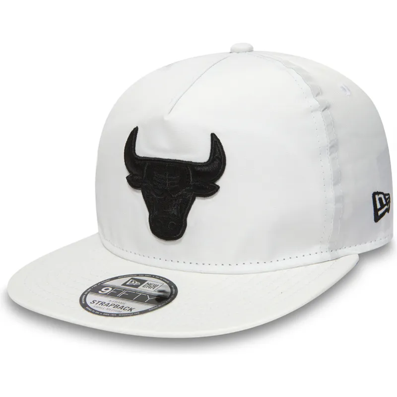 cappelli-piatta-bianco-snapback-per-bambino-9fifty-a-frame-premium-sport-dei-chicago-bulls-nba-di-new-era