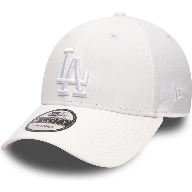 cappelli-curva-bianco-cinghia-regolabile-9forty-nano-ripstop-dei-los-angeles-dodgers-mlb-di-new-era