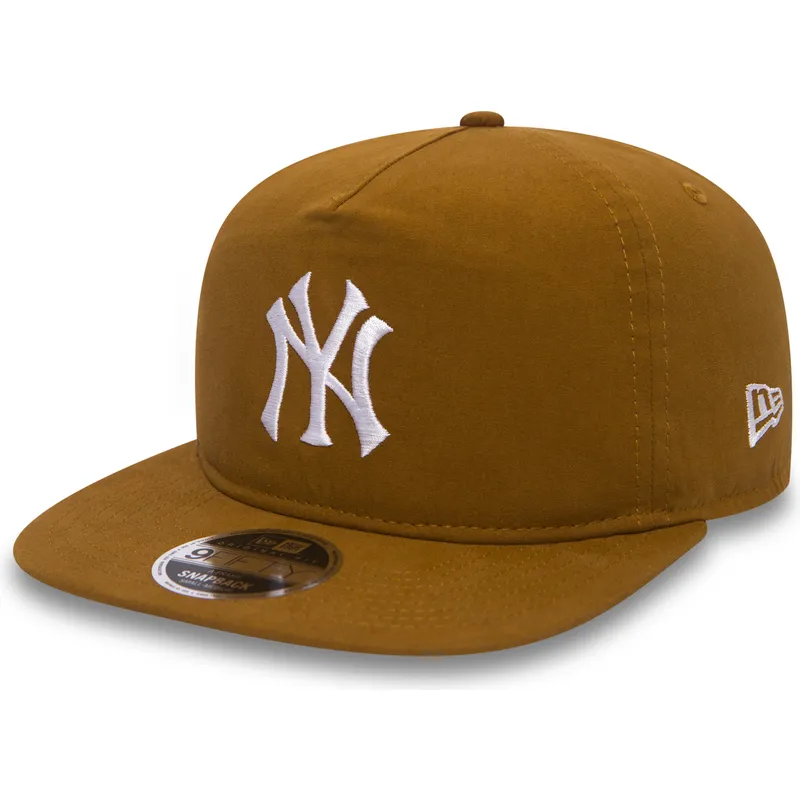 cappellino-piatto-marrone-snapback-9fifty-a-frame-lightweight-dei-new-york-yankees-mlb-di-new-era