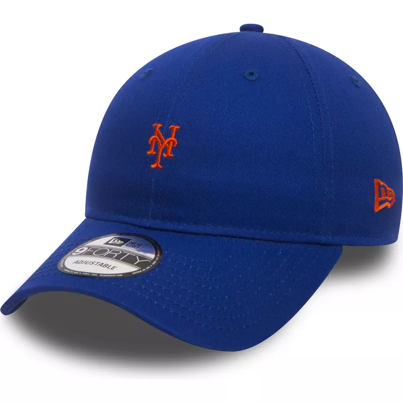 cappellino-visiera-curva-blu-regolabile-9forty-team-mini-logo-di-new-york-mets-mlb-di-new-era