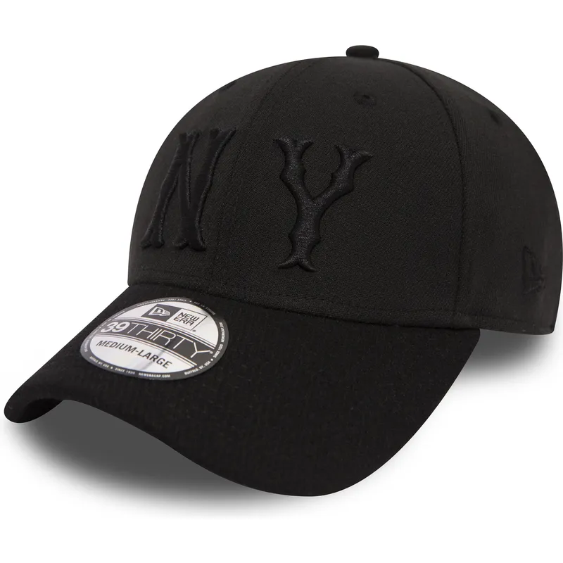 cappellino-curvo-nero-regolabile-con-logo-nero-39thirty-club-coop-dei-new-york-highlanders-mlb-di-new-era