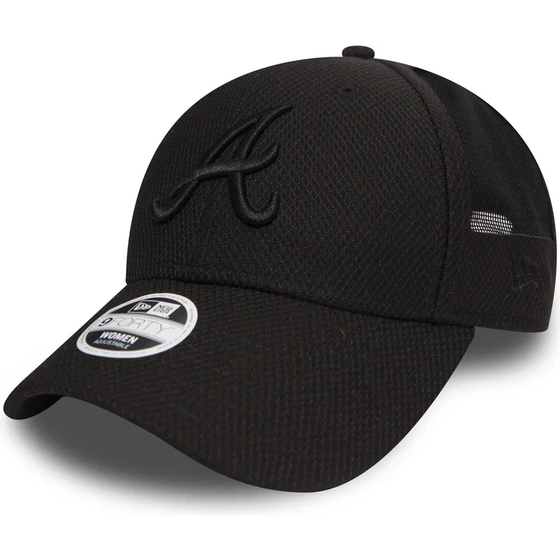 cappelli-curva-nero-cinghia-regolabile-9forty-sport-mesh-dei-atlanta-braves-mlb-di-new-era
