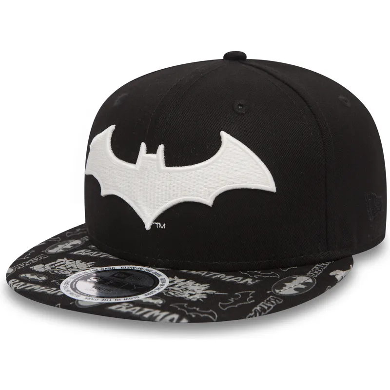 cappelli-piatta-nero-snapback-per-bambino-9fifty-gitd-dei-batman-warner-bros-di-new-era
