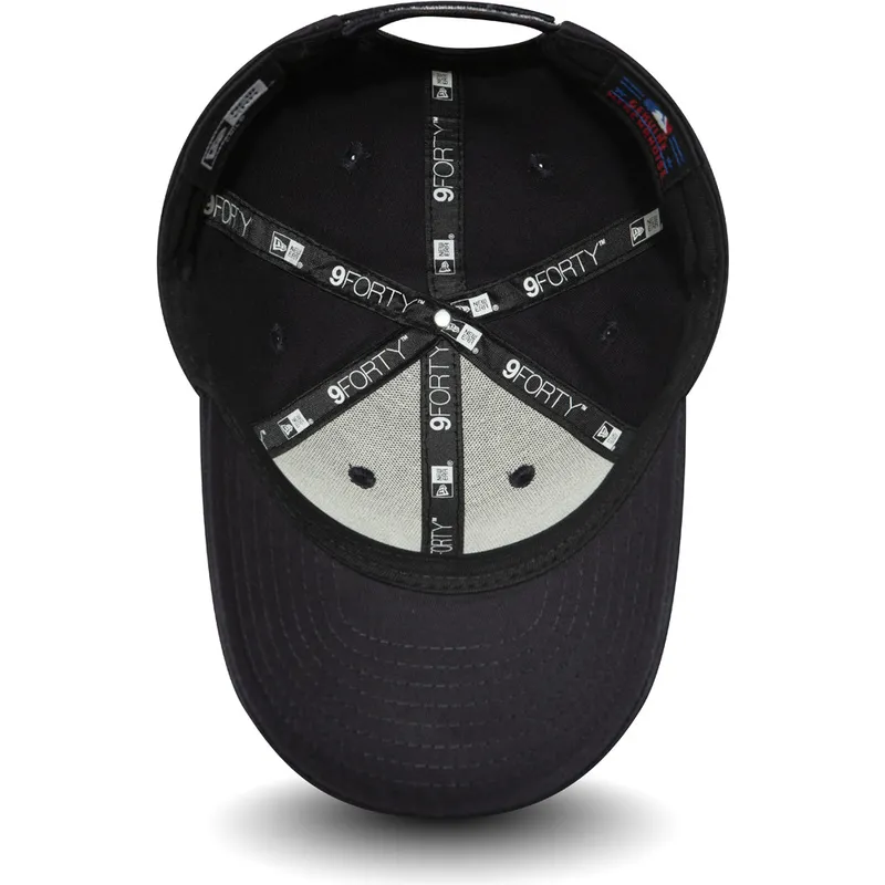 cappelli-curva-nero-cinghia-regolabile-per-bambino-velcro-9forty-essential-dei-new-york-yankees-mlb-di-new-era