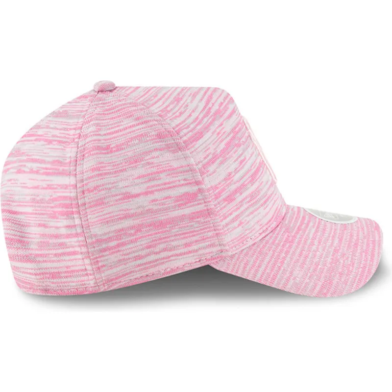 mutzen-gebogen-rosa-snapback-ajustable-9forty-a-frame-engineered-fit-der-new-york-yankees-mlb-von-new-era