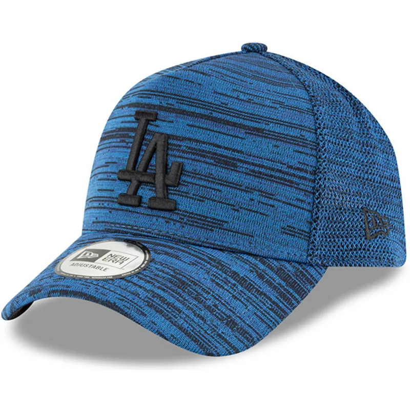 cappelli-curva-blu-snapback-ajustable-negro-9forty-a-frame-engineered-fit-dei-los-angeles-dodgers-mlb-di-new-era