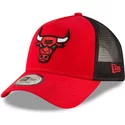 casquette-trucker-rouge-9forty-team-chicago-bulls-nba-new-era