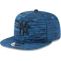mutzen-flach-blau-snapback-negro-9fifty-engineered-fit-der-new-york-yankees-mlb-von-new-era
