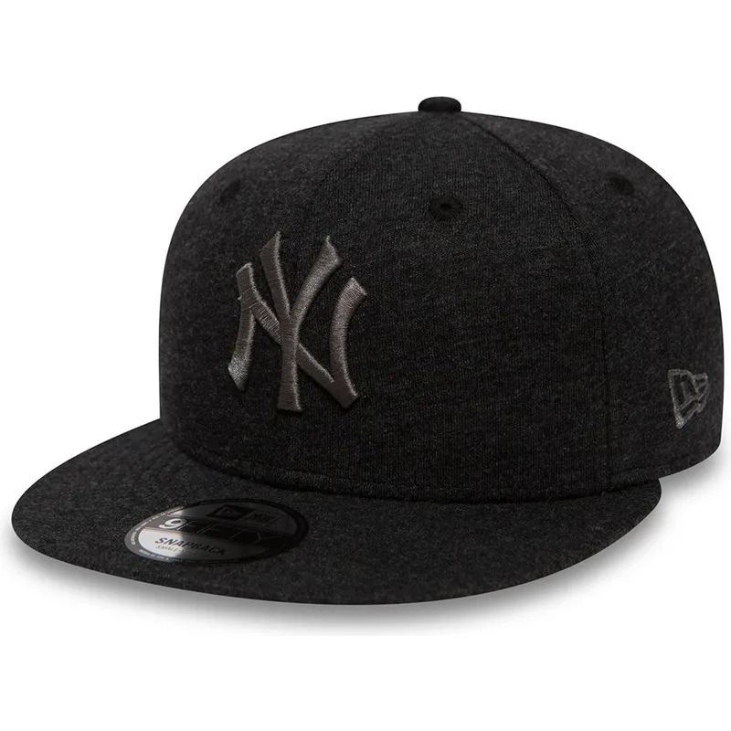 cappellino-grigio-snapback-con-visiera-piatta-e-logo-grigio-9fifty-essential-jersey-dei-new-york-yankees-mlb-di-new-era