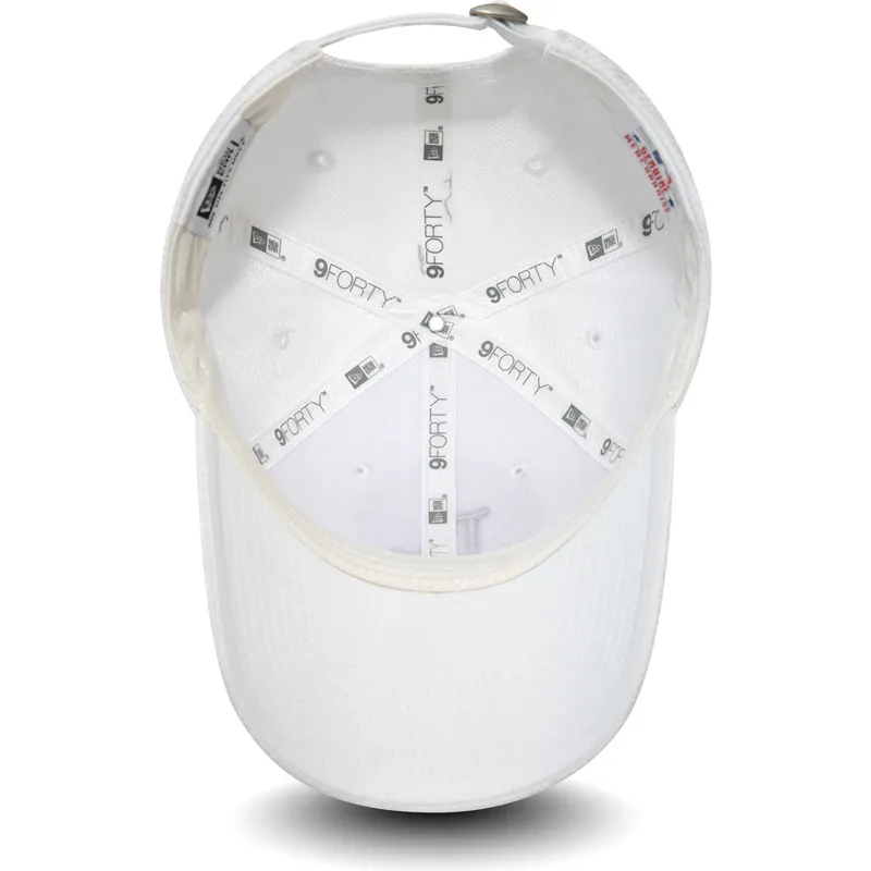 cappelli-curva-bianco-cinghia-regolabile-9forty-diamond-era-dei-los-angeles-dodgers-mlb-di-new-era