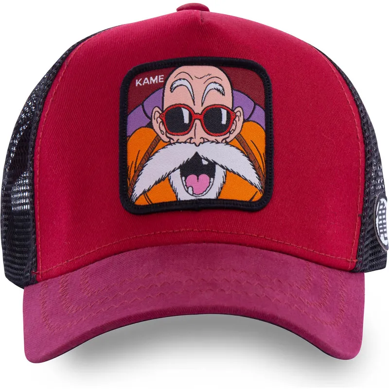 mutzen-gebogen-rot-snapback-master-roshi-dragon-ball-von-capslab